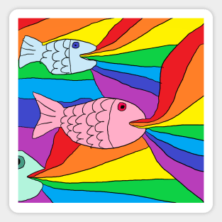 rainbow fish Magnet